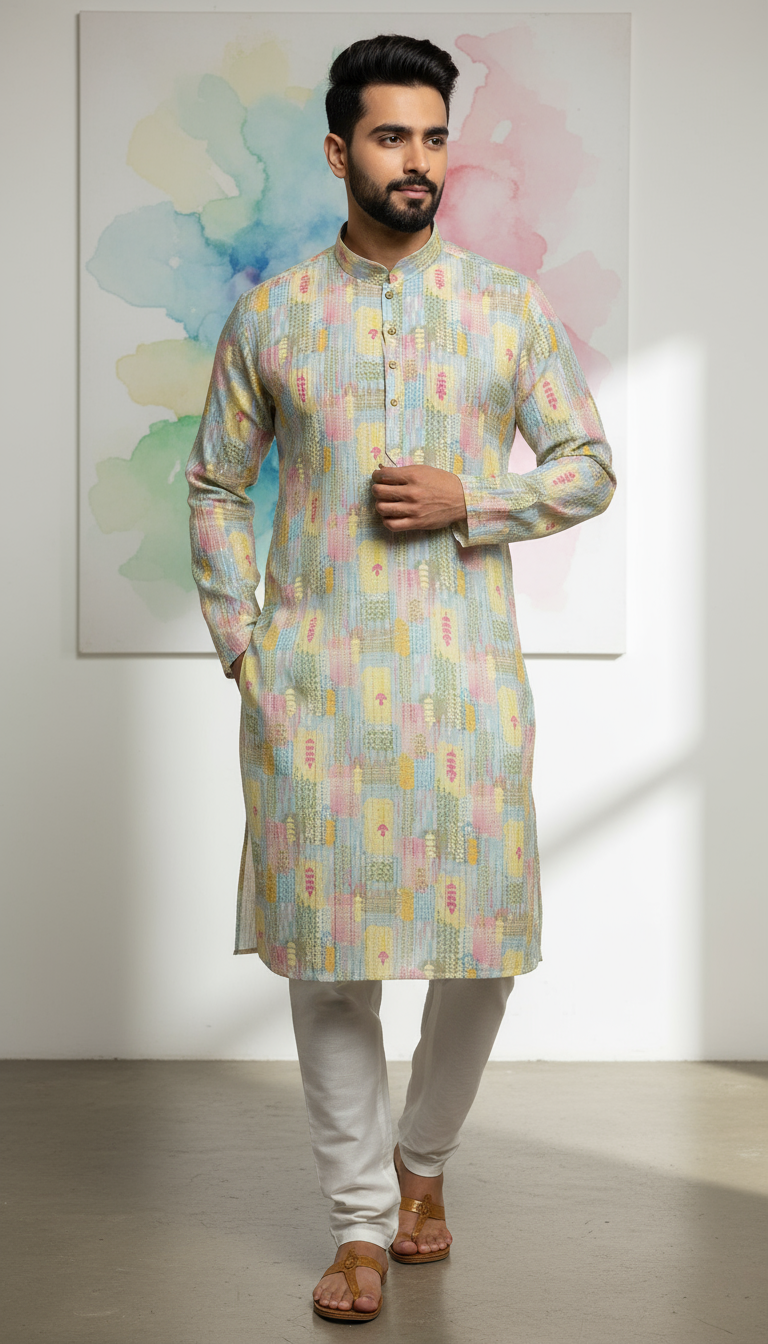 Navratri Special Men's Kurta – Elegant Designer Wear