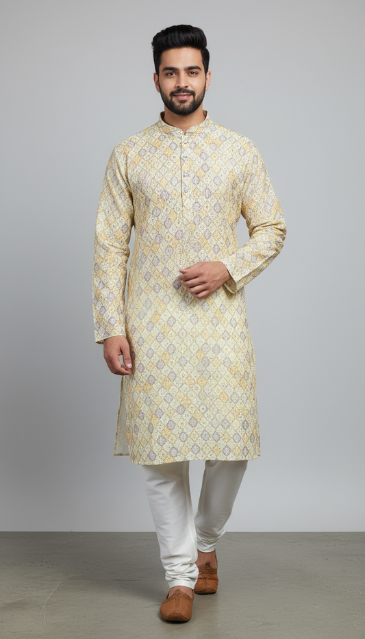 Navratri Special Men's Kurta – Elegant Designer Wear
