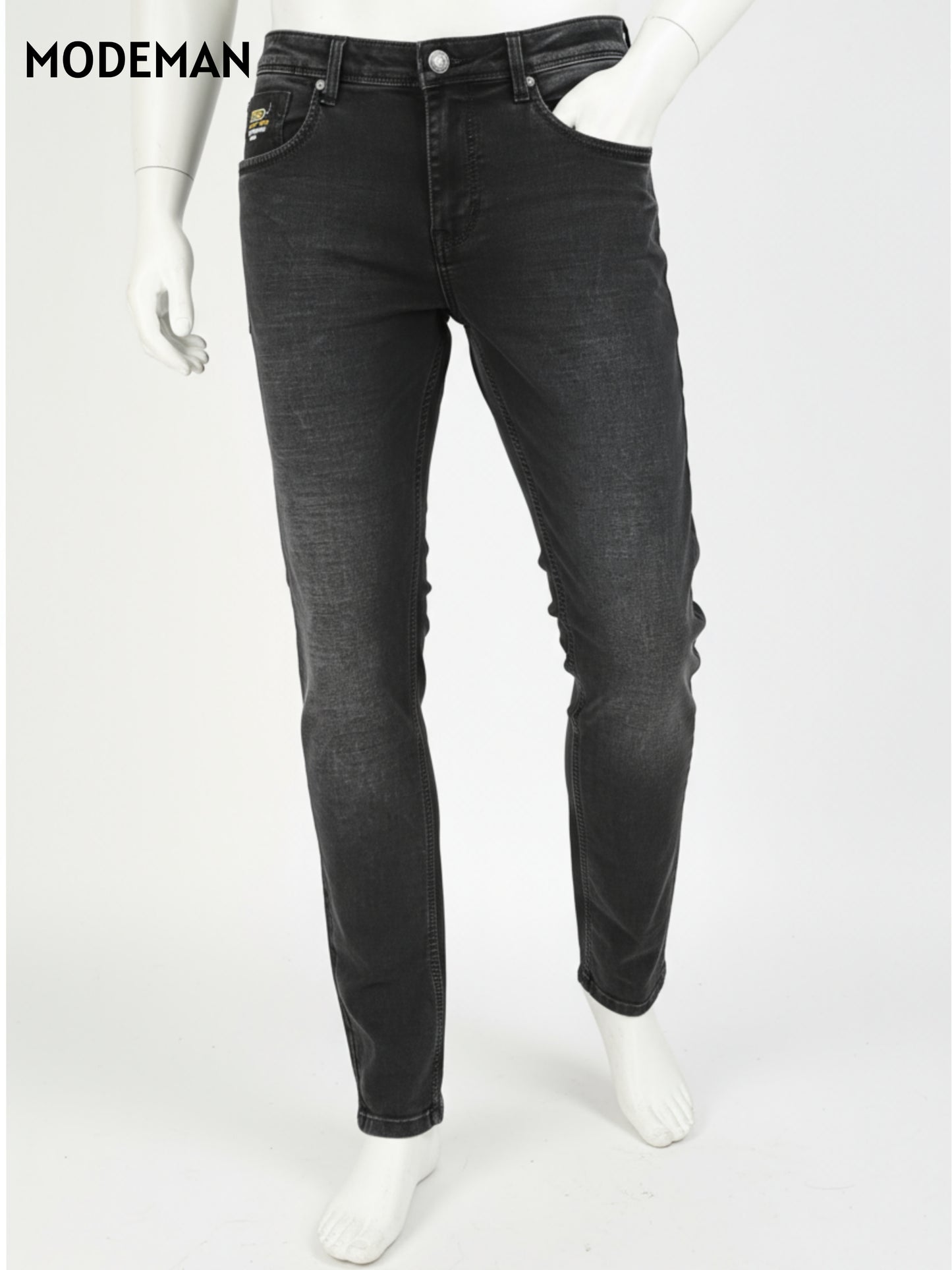 Men’s Black Relex Fit Faded Jeans – Fashion Wear