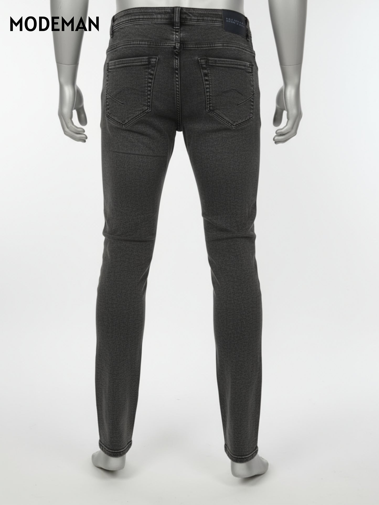 Men’s Black Faded Relex Fit Jeans – Modeman