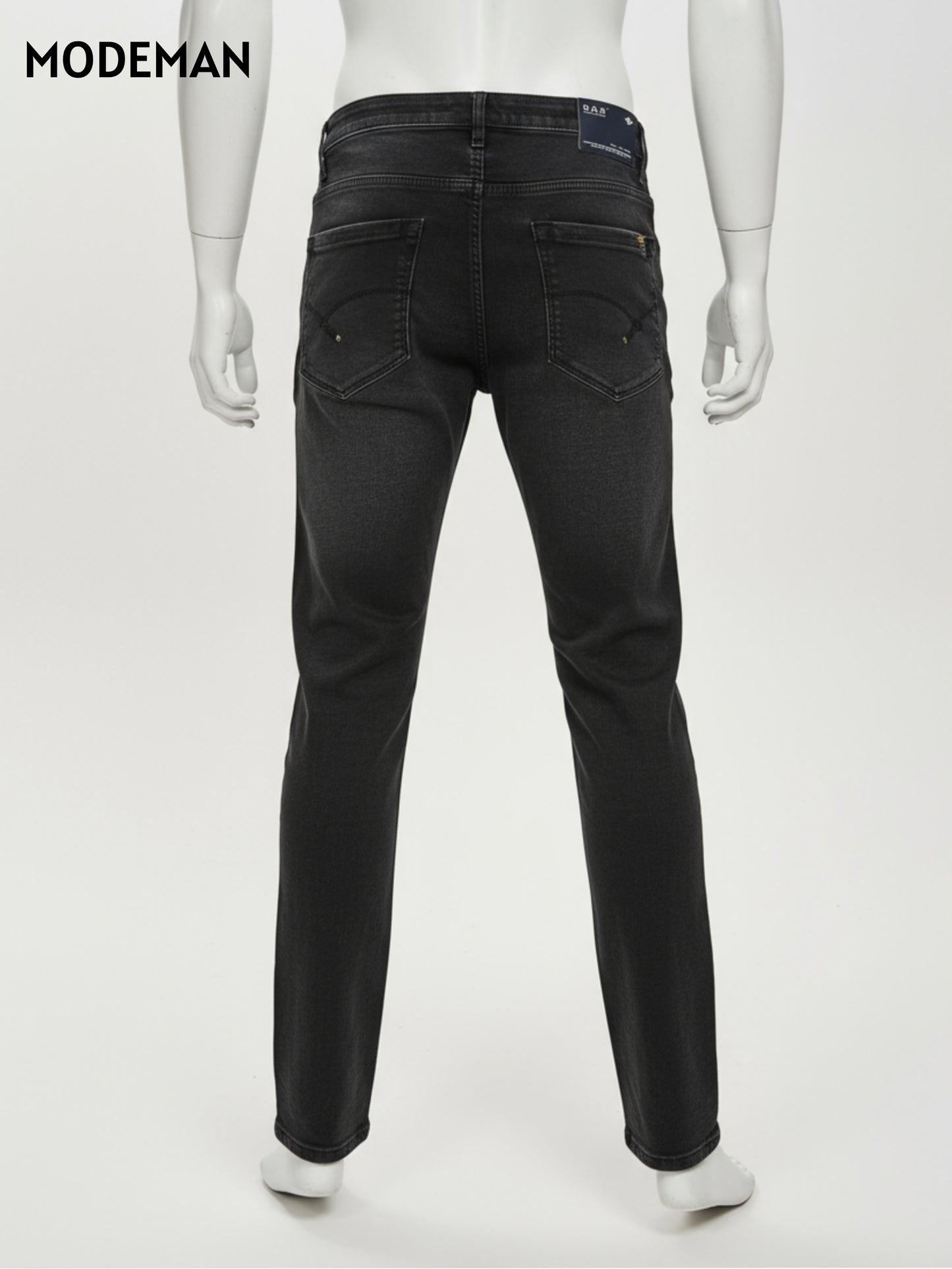 Men’s Black Relex Fit Faded Jeans – Fashion Wear