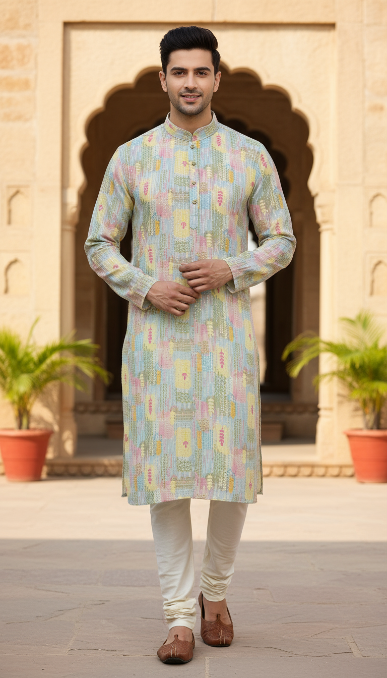 Navratri Special Men's Kurta – Elegant Designer Wear