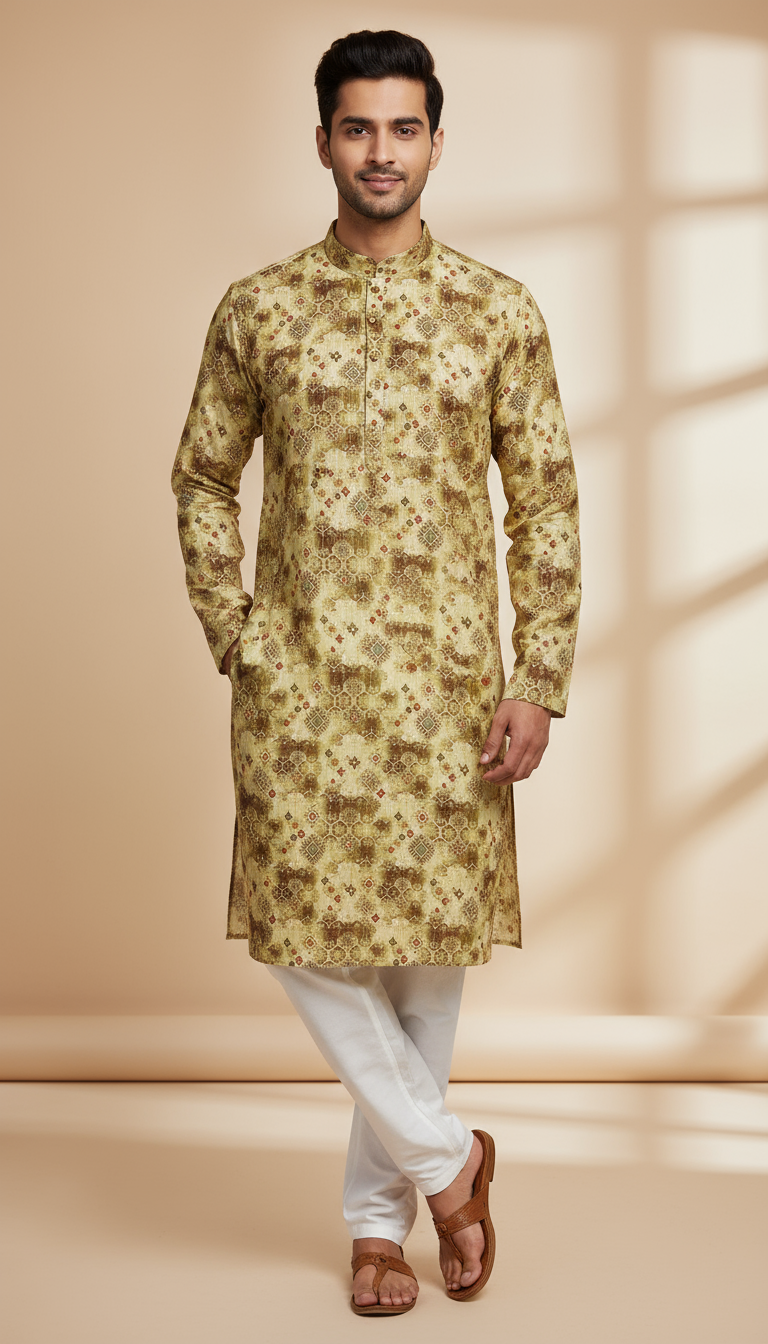 Navratri Special Men's Kurta – Elegant Designer Wear