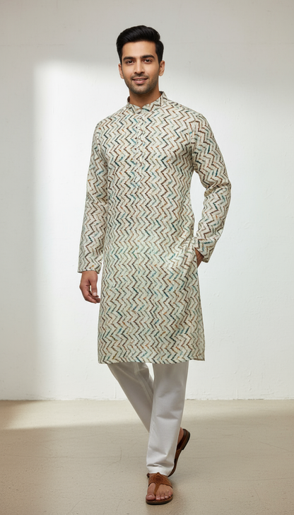 Navratri Special Men's Kurta – Elegant Designer Wear