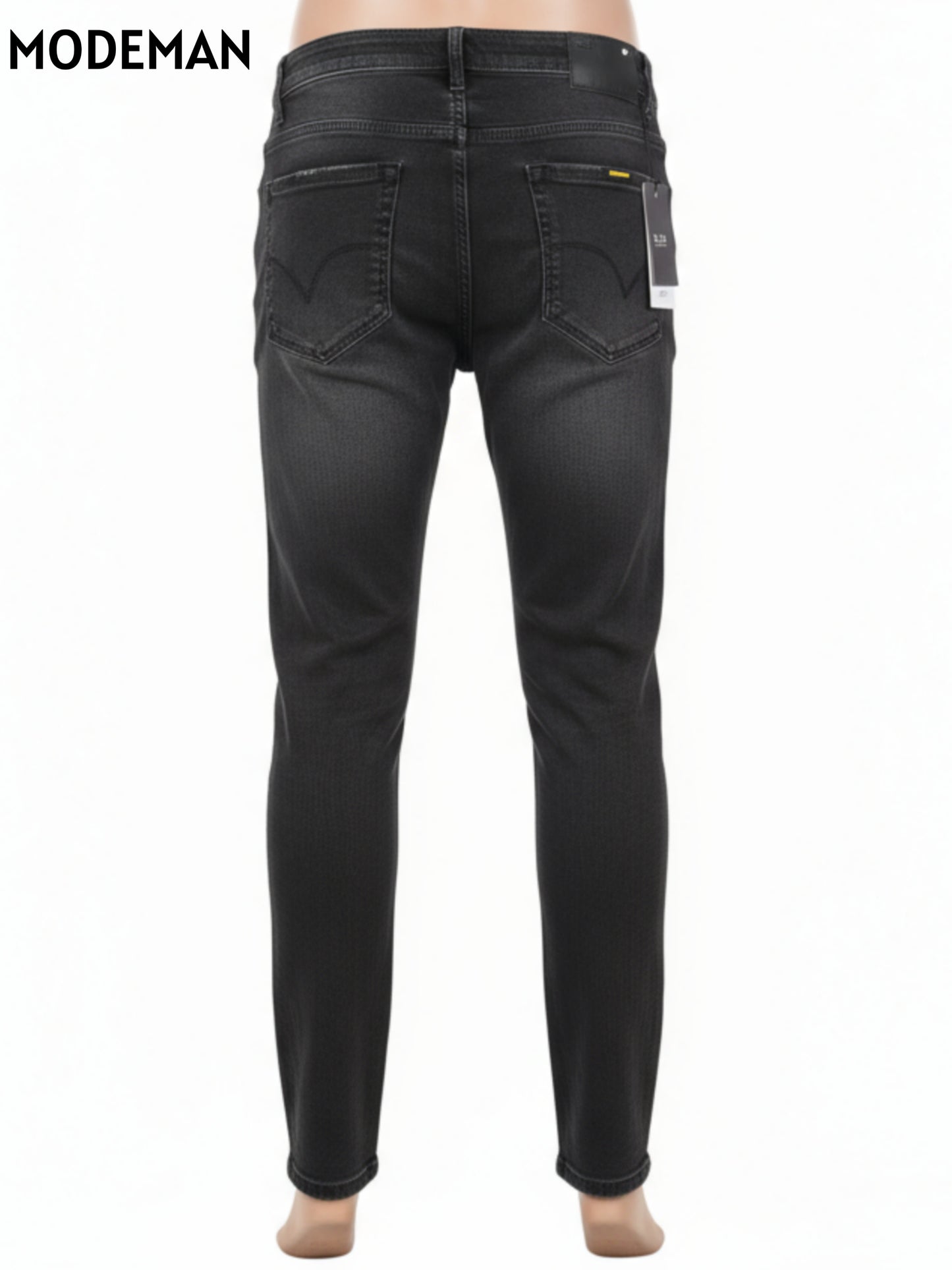 Men’s Black Washed Slim Fit Jeans