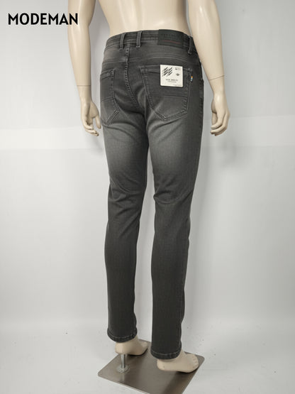 Men’s Grey Washed Slim Fit Jeans – Vintage Style