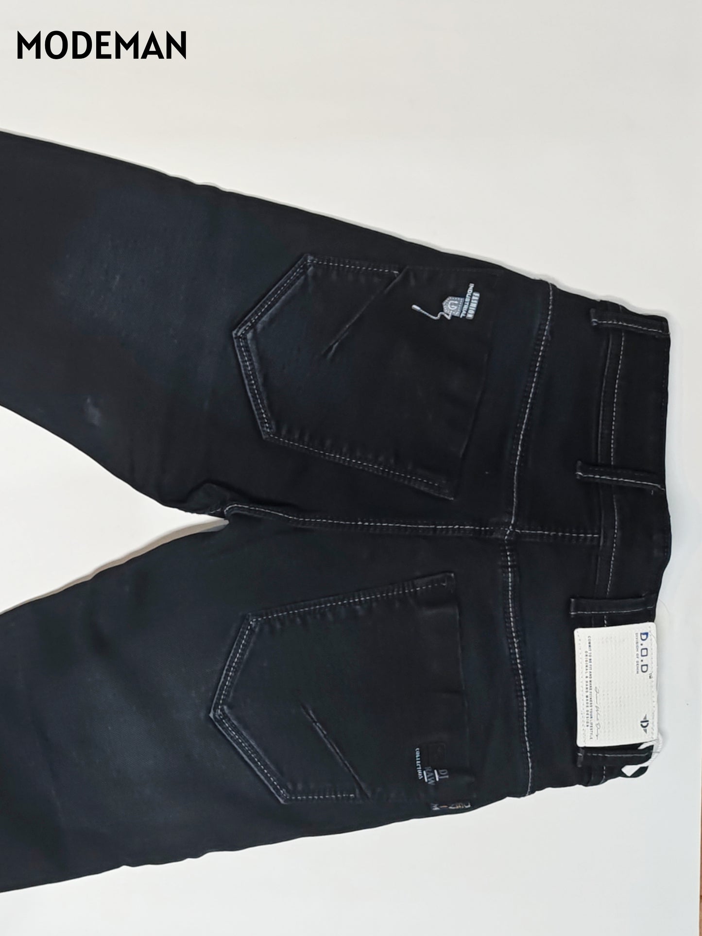 Men’s Dark Blue Washed Denim Jeans – Slim Fit | Raw Denim Series