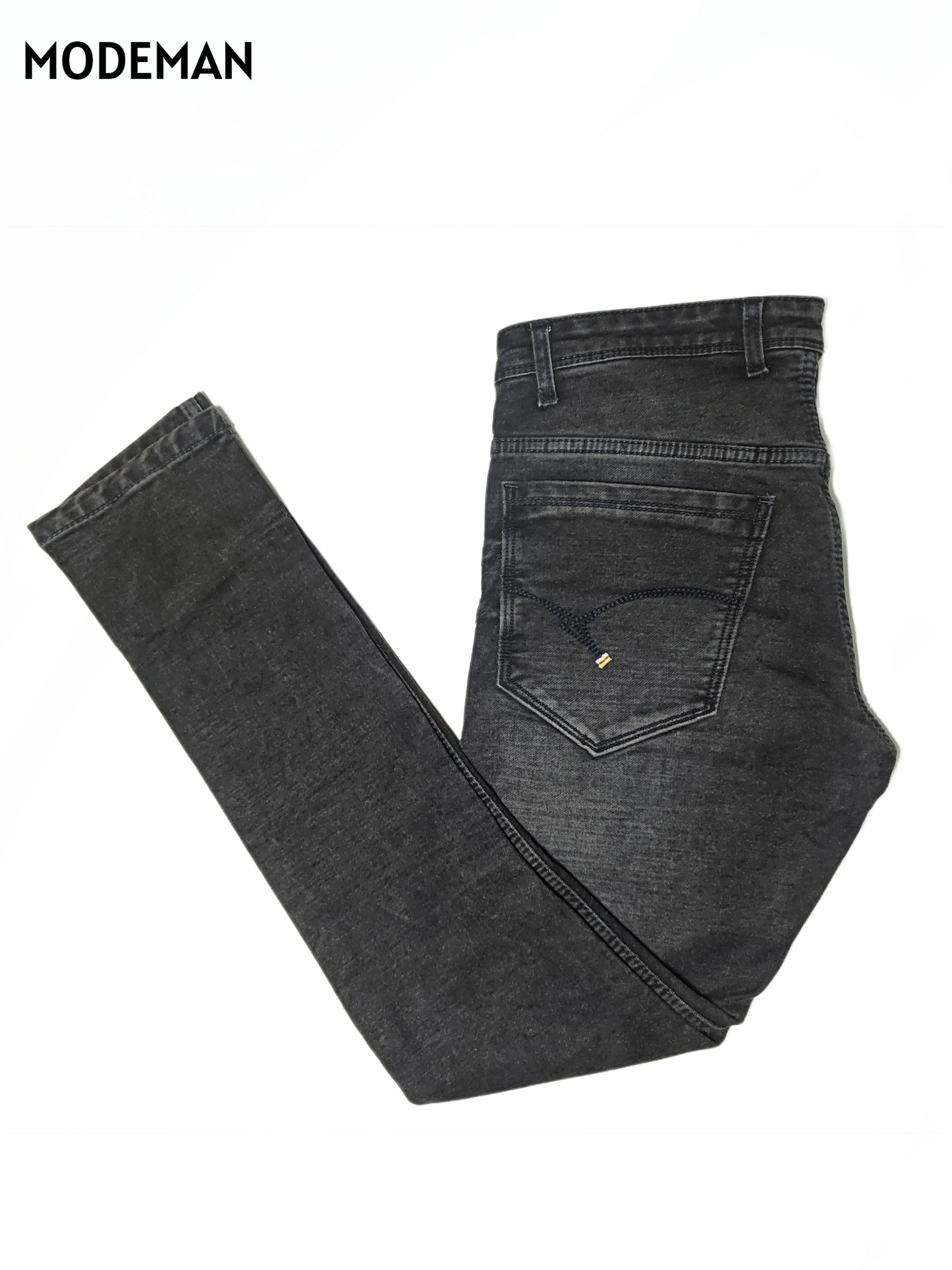 Men’s Black Relex Fit Faded Jeans – Fashion Wear