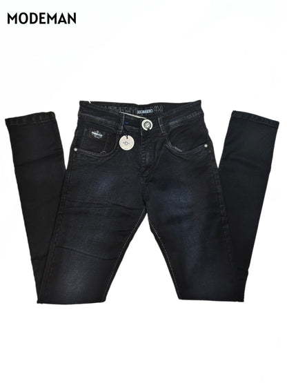 Men’s Dark Blue Washed Denim Jeans – Slim Fit | Raw Denim Series