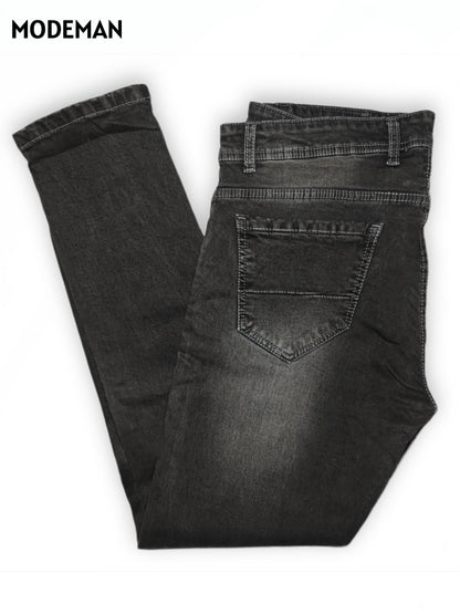 Men’s Grey Washed Slim Fit Jeans – Vintage Style