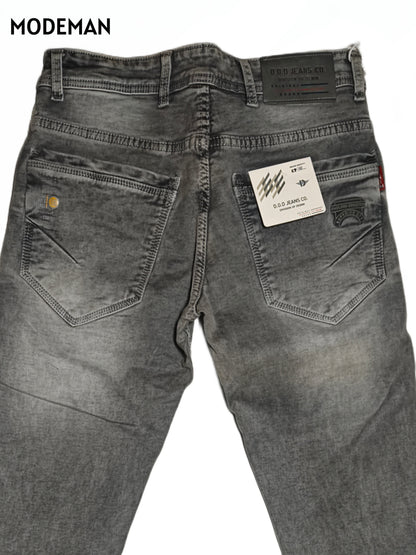 Men’s Grey Faded Slim Fit Jeans – Modeman