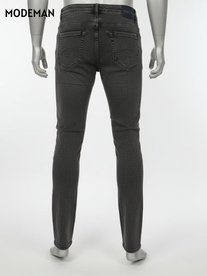 Men’s Black Faded Relex Fit Jeans – Modeman