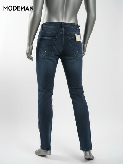 Men’s Dark Blue Relex Fit Washed Jean