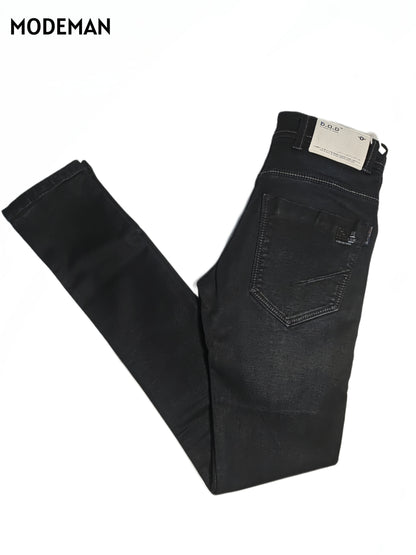 Men’s Dark Blue Washed Denim Jeans – Slim Fit | Raw Denim Series