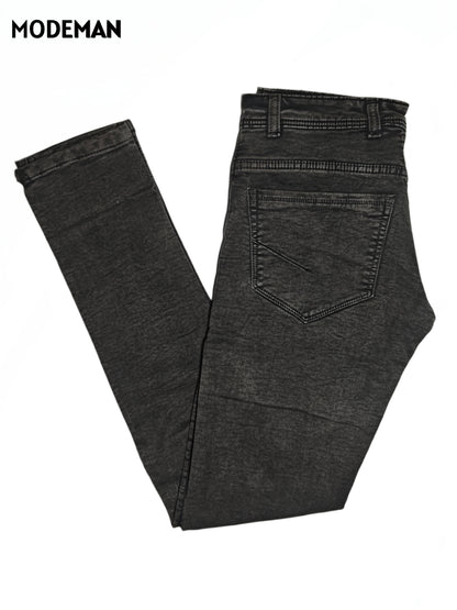 Men’s Black Faded Relex Fit Jeans – Modeman