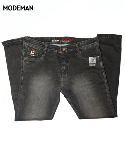 Men’s Grey Washed Slim Fit Jeans – Vintage Style