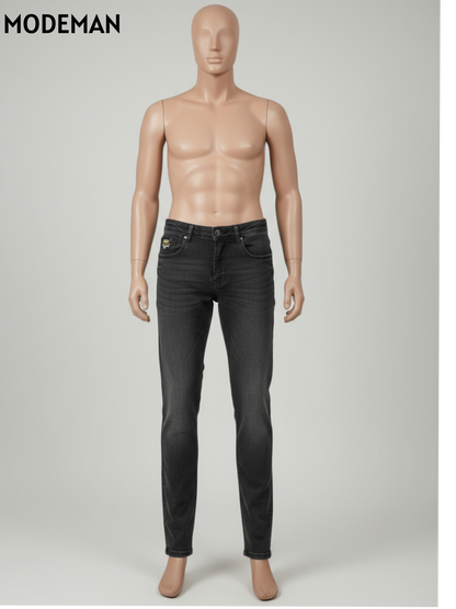Men’s Black Washed Slim Fit Jeans