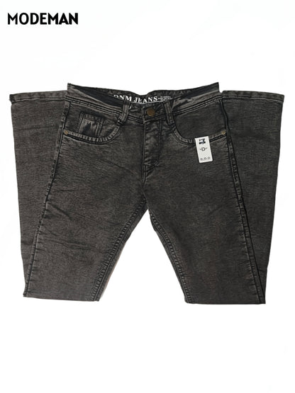 Men’s Black Faded Relex Fit Jeans – Modeman