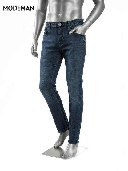 Men’s Dark Blue Relex Fit Washed Jean