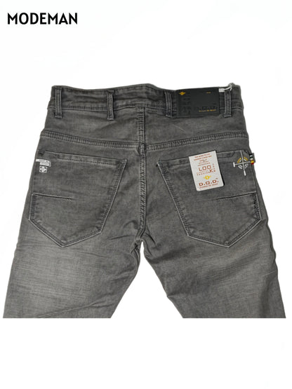 Men’s Charcoal Grey Slim Fit Jeans – Modeman