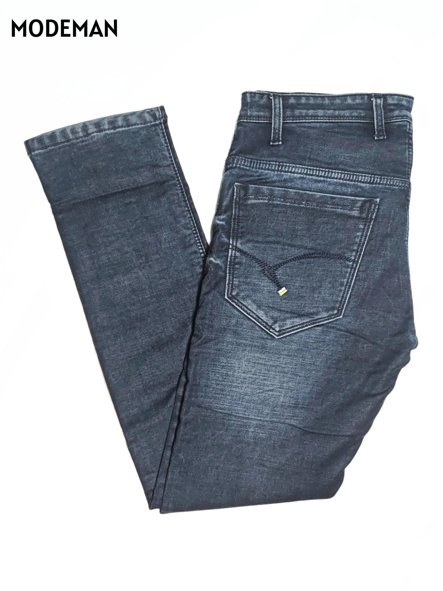 Men’s Dark Blue Relex Fit Washed Jean